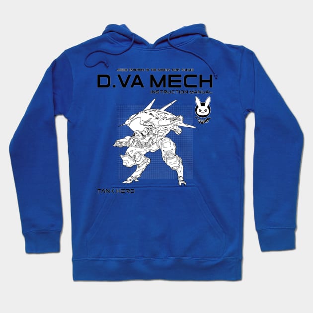 Overwatch D.Va Mech Operation Manual Hoodie by Bevatron